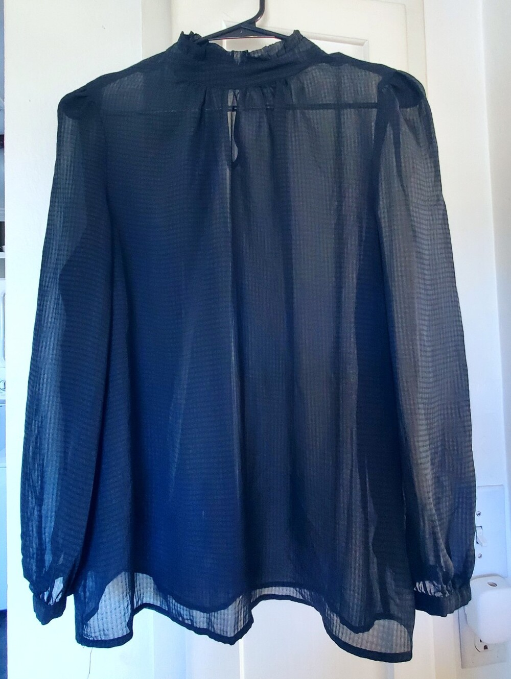Who What Wear Sheer Blouse